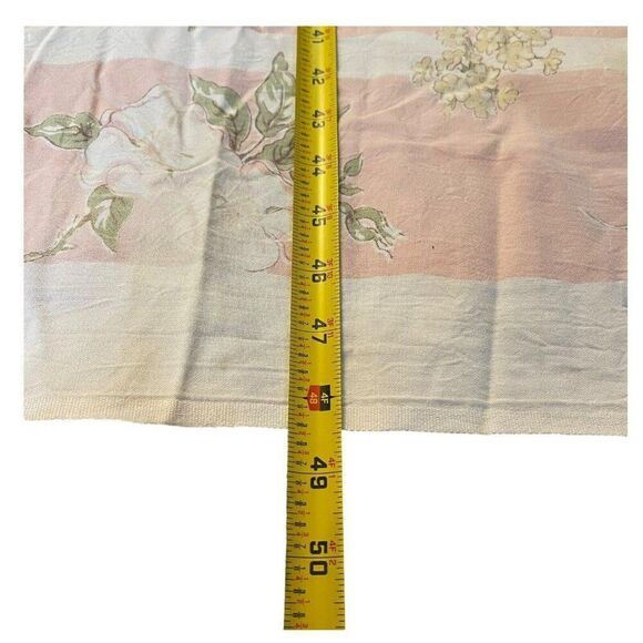 Tea Towel Extra Large Floral Spring Pink White Blue Vintage Retro Cottage Core - Picture 4 of 5